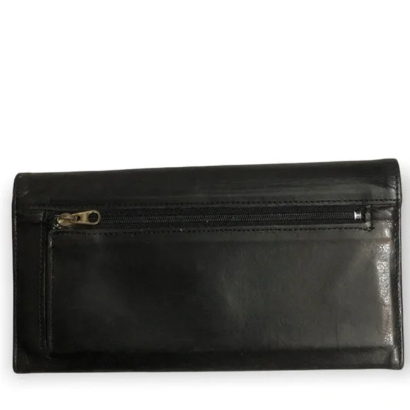 Coach black leather vintage wallet